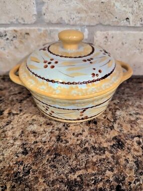 Temp-tations Old World Yellow Mini Tureen with Lid